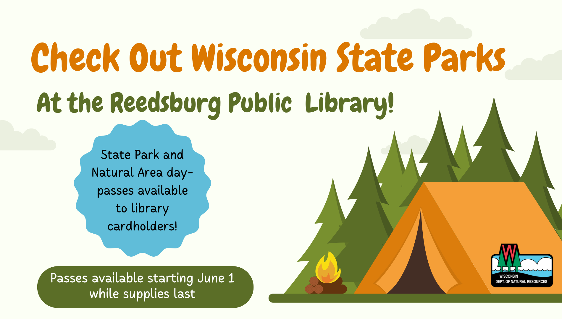 State Park Passes Available at the Library