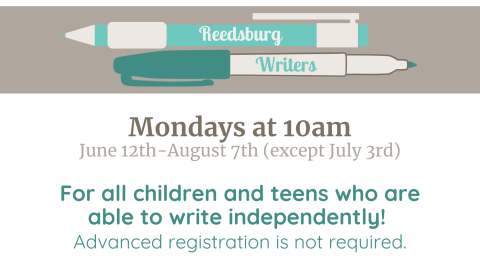 Reedsburg Writers meets Mondays at 10am