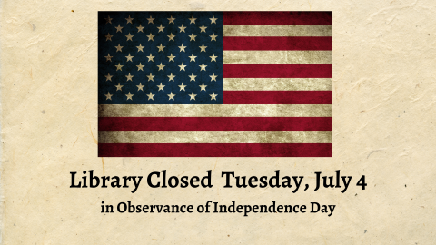 Library Closed July 4