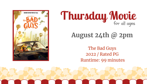 Theater Thursday on Aug 24 at 2 pm