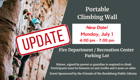 Rock Wall Moved to Monday, July 1