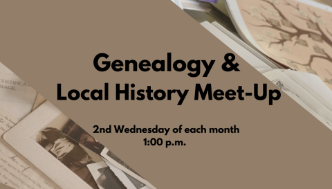 Genealogy and Local History Meet-Up