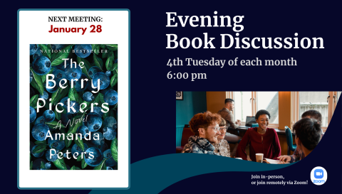 Evening Book Discussion The Berry Pickers 6pm January 28