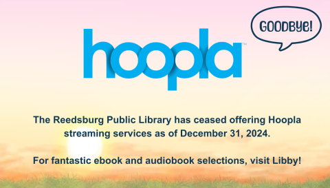 Hoopla Streaming has ended as of December 31, 2024