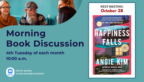 Morning Book Discussion October 28: Happiness Falls by Angie Kim