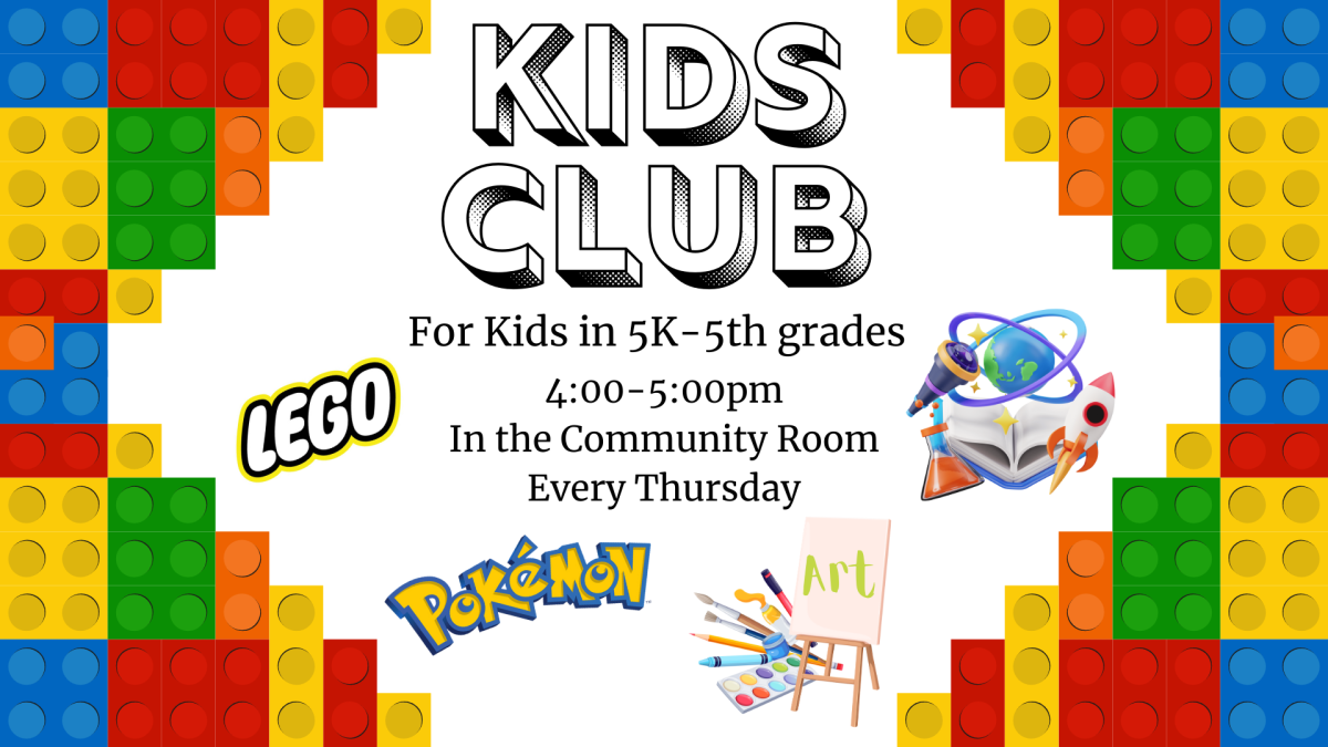 Kids Club every Thursday 4-5pm