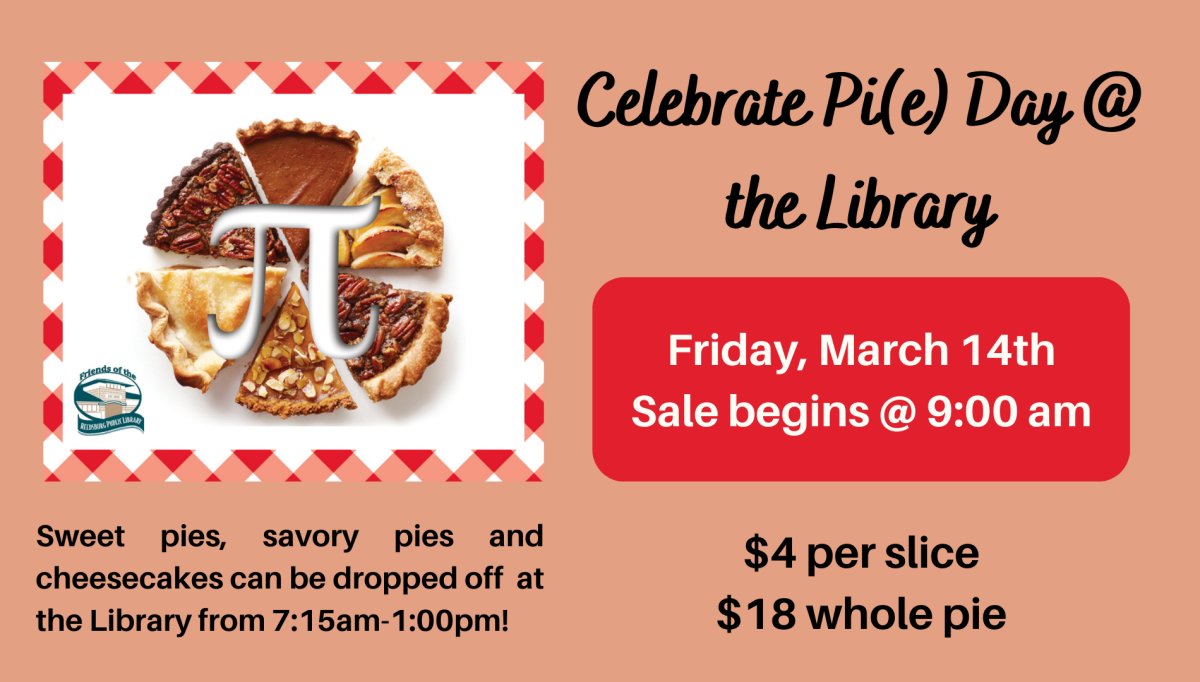 Pie Day March 14th Beginning at 9am