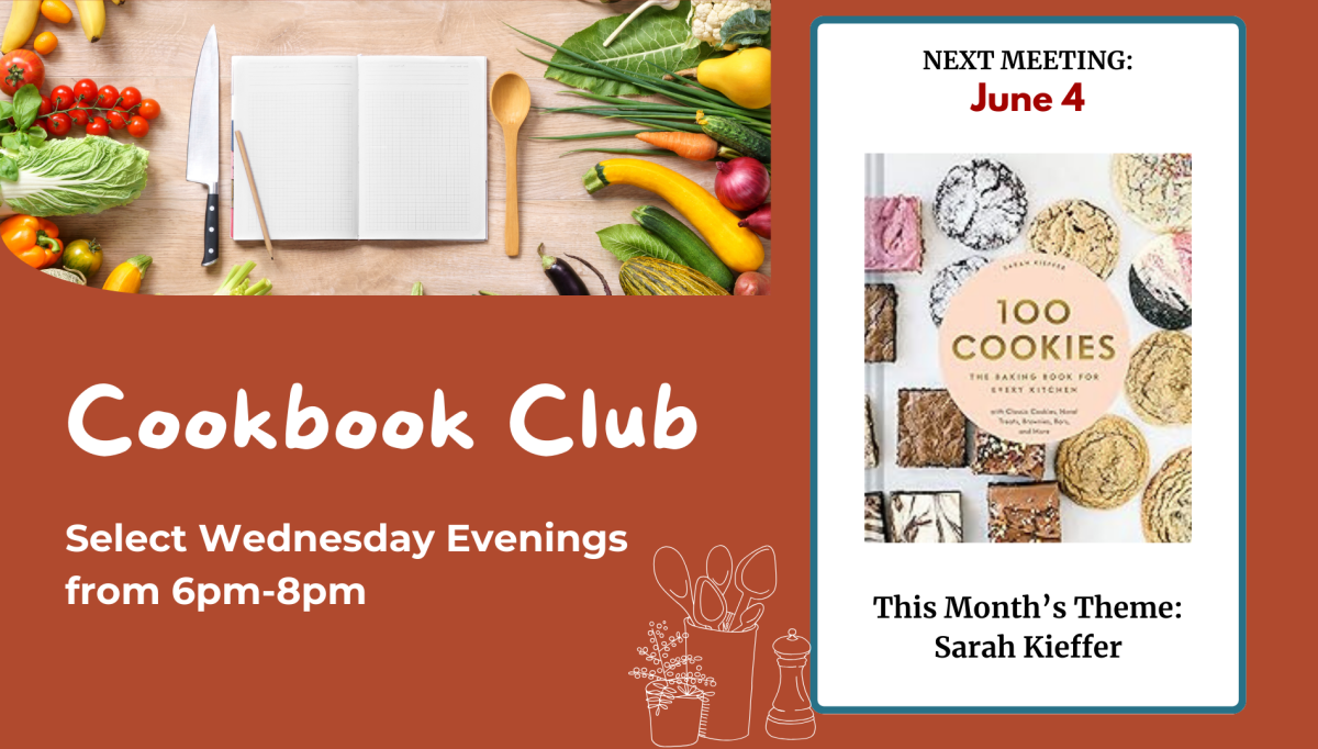 Cookbook Club June 4, 2025 at 6pm